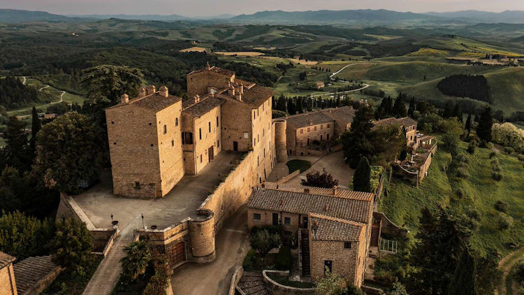 Castelfalfi aerial